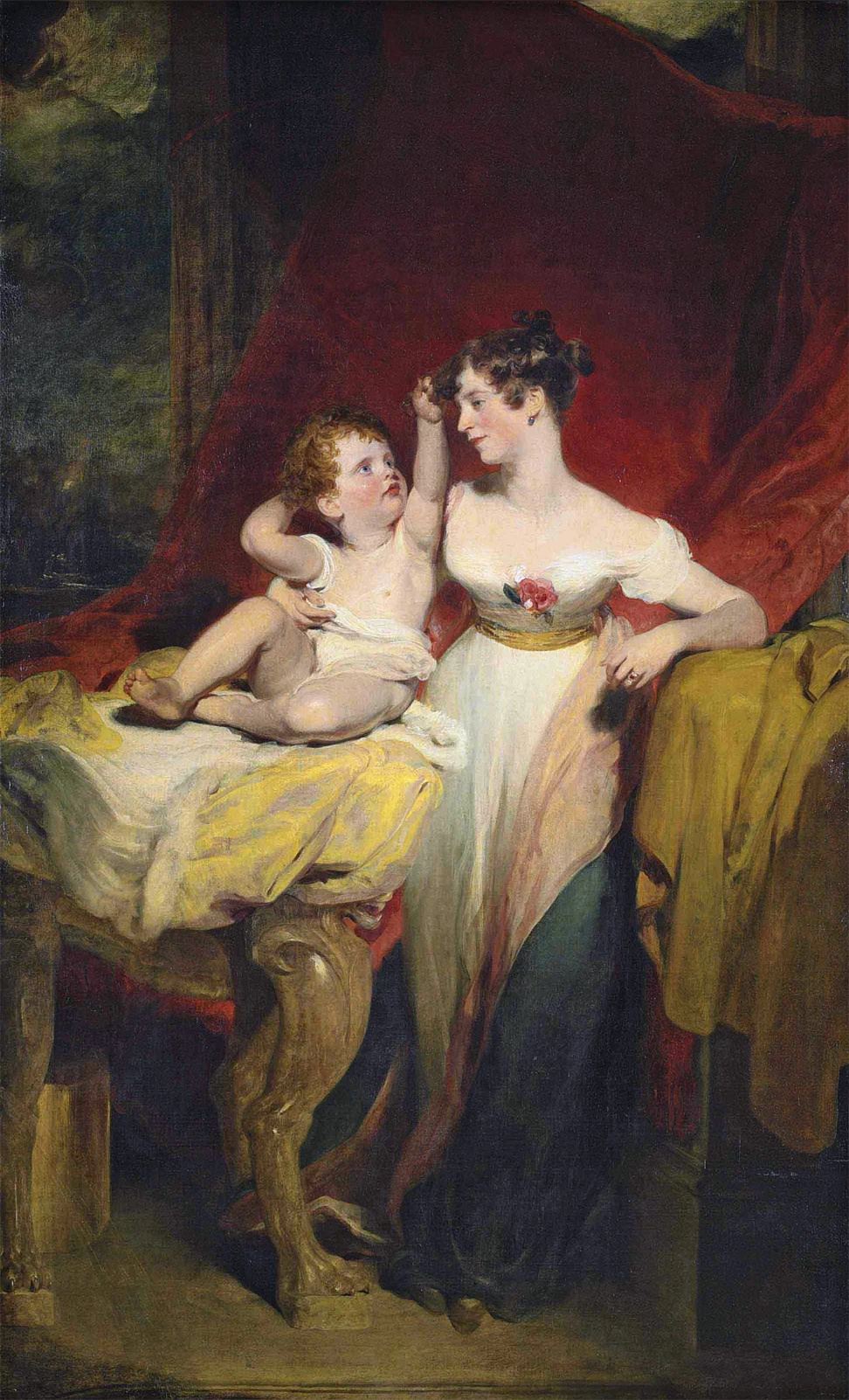 Ritratto di Anne, viscontessa Pollington, poi contessa di Mexborough, con suo figlio, John Charles